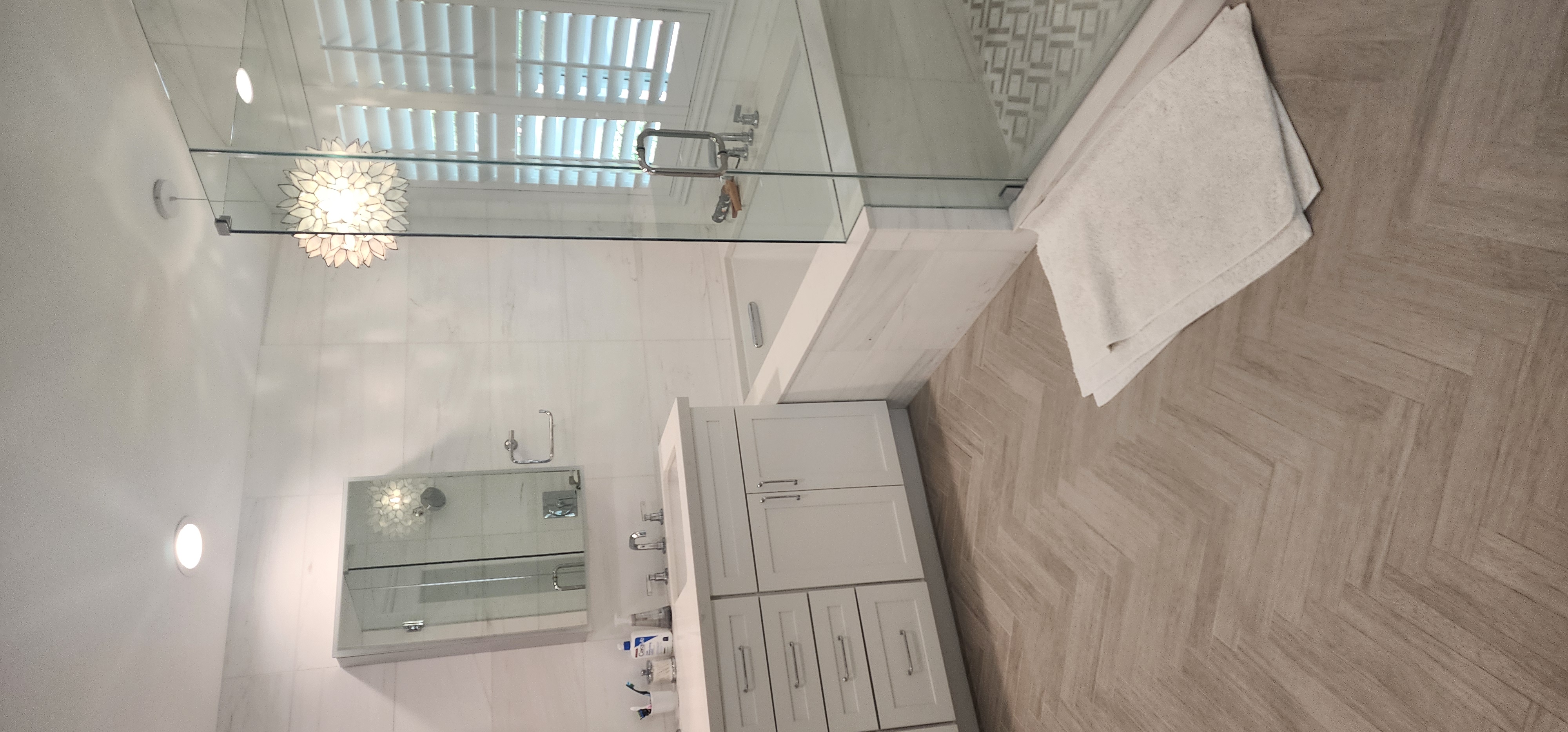 Bathroom remodel project by Ulloa Construction
