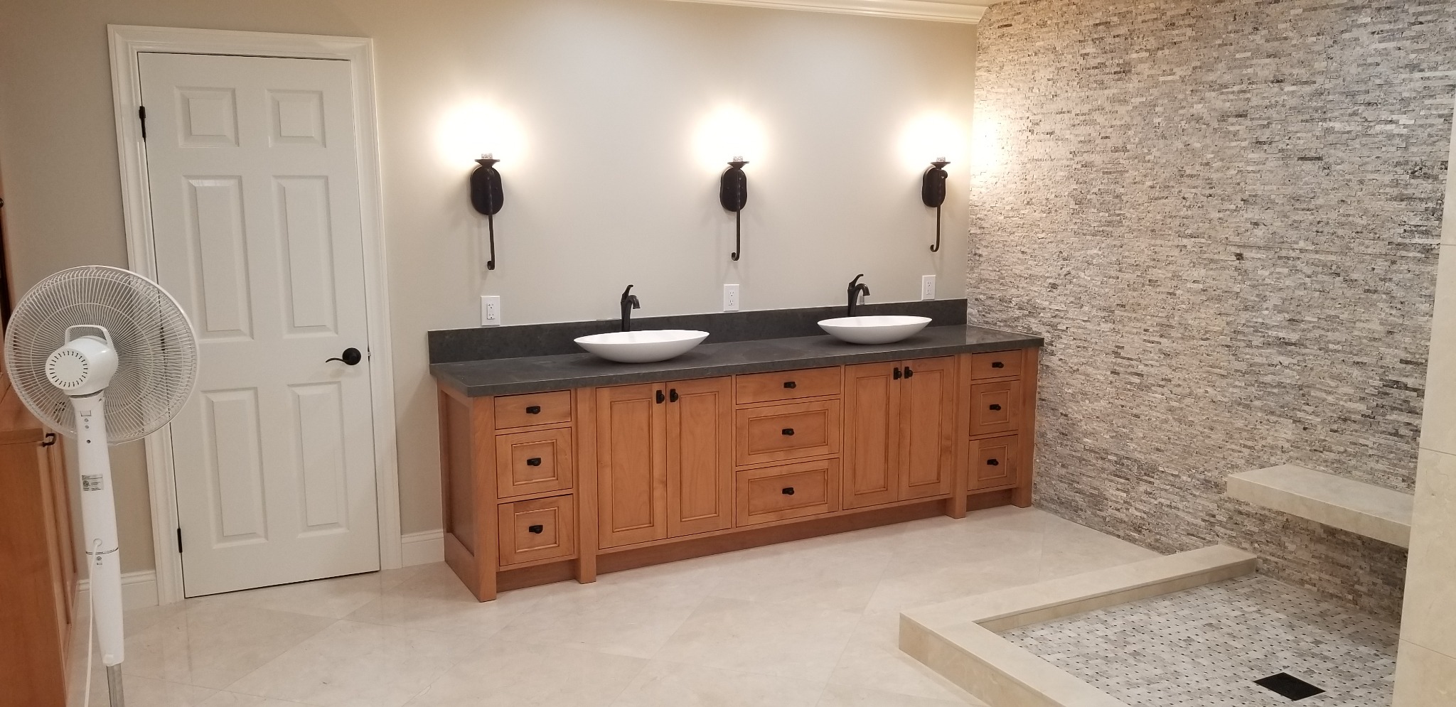 Double Vanity Bathroom Remodel - Ulloa Construction project in Fullerton, CA